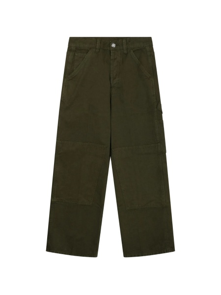 Pantaloni drepti NINE:INTHE:MORNING verzi