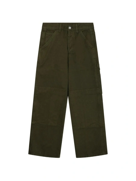 Pantaloni drepti NINE:INTHE:MORNING verzi