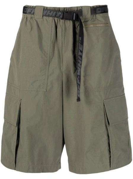 Pantaloni drepti Off-White verzi