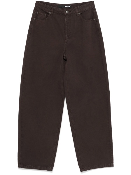 Pantaloni drepti ROTATE Birger Christensen maro