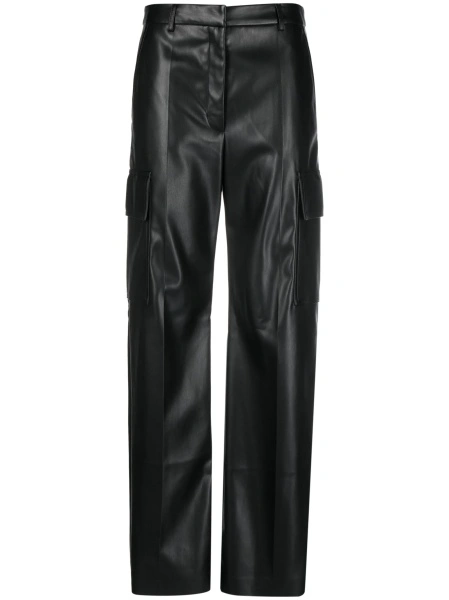 Pantaloni drepti Stella McCartney negri