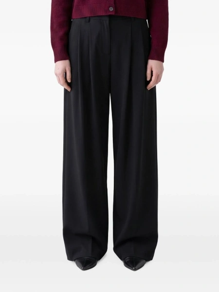 Pantaloni drepti SUTTON NEW YORK negri