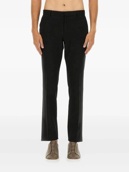 Pantaloni drepti ZEGNA negri