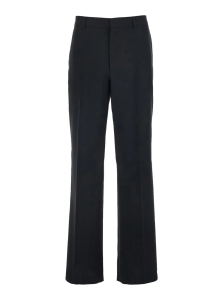 Pantaloni Ethan Pants Black with Side Pockets and Zip Closure in Cotton Blend for Men