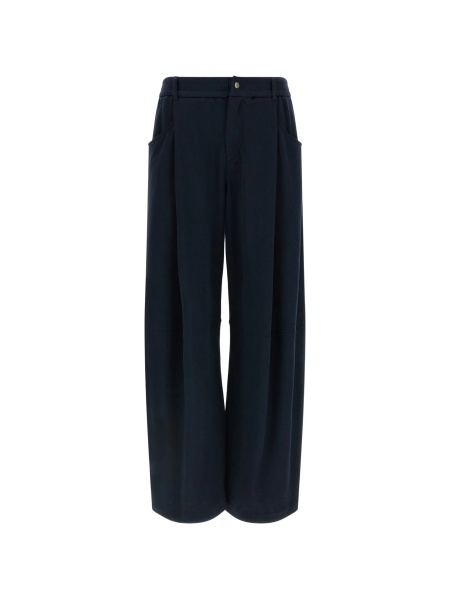 Pantaloni evazati Brunello Cucinelli albastri