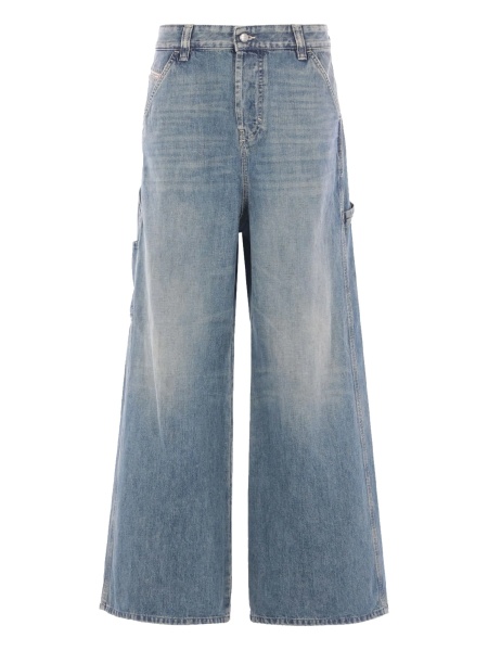 Pantaloni evazati Diesel albastri