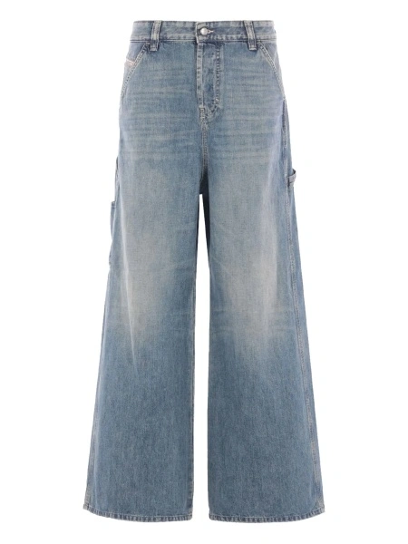 Pantaloni evazati Diesel albastri