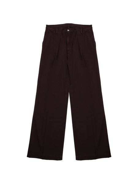 Pantaloni evazati NINE:INTHE:MORNING maro