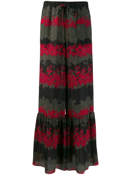 Pantaloni evazati RED VALENTINO negri din matase