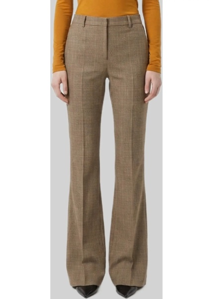 Pantaloni Flared Prince Of Wales Check Trousers