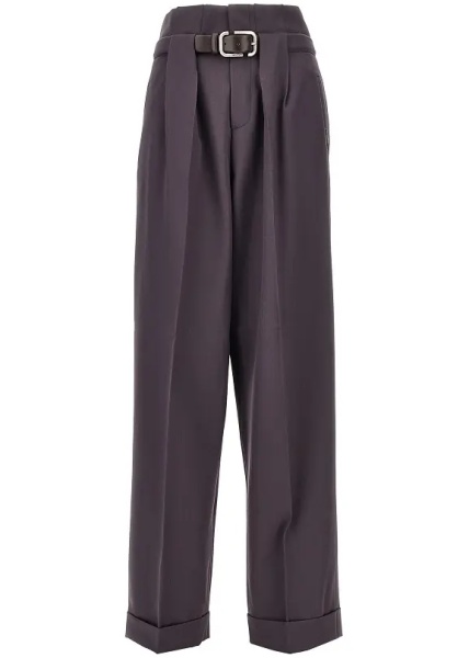 Pantaloni Gabardine pants with belt