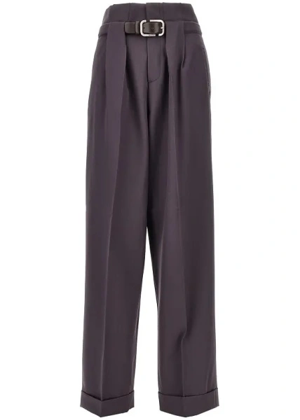 Pantaloni Gabardine pants with belt