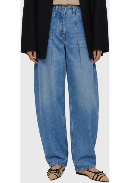 Pantaloni High-Waist Barrel-Leg Jeans