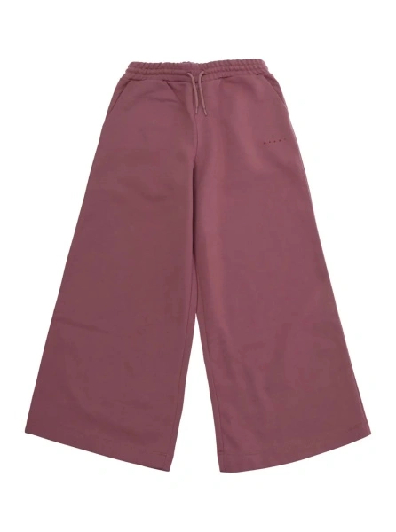 Pantaloni Marni roz din bumbac