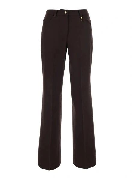 Pantaloni Moncler maro din lana