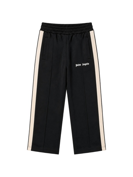 Pantaloni Palm Angels negri din material textil
