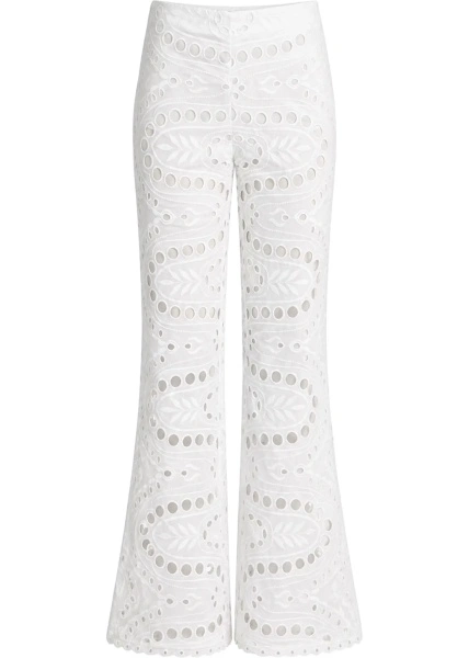 Pantaloni Pantalone "Stern" Con Motivo Traforato