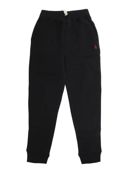 Pantaloni Pants with elasticated waist and Pony logo on the front in black cotton for boy