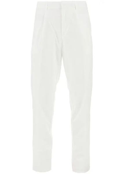 Pantaloni Pima cotton pants with dart