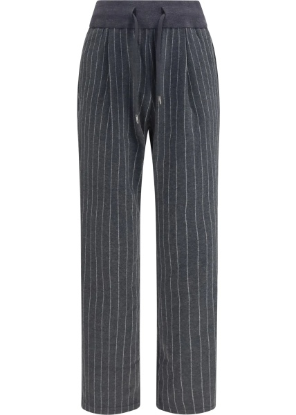 Pantaloni Pinstripe drawstring Pants