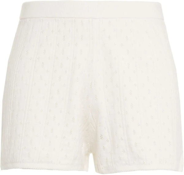 Pantaloni Pointelle knit shorts