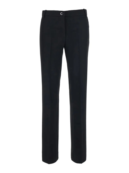 Pantaloni 'Protea' black Pants with belt loops in fabric for women