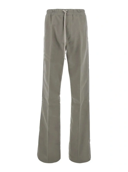 Pantaloni Rick Owens gri din bumbac