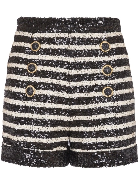 Pantaloni scurti Balmain negri