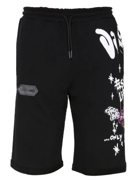Pantaloni scurti Disclaimer negri
