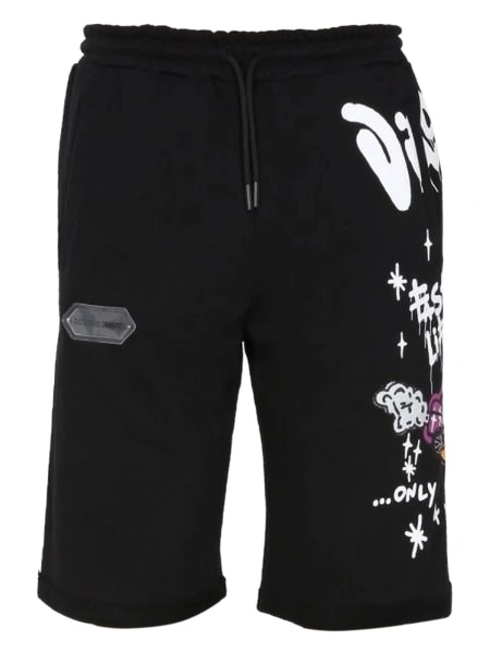 Pantaloni scurti Disclaimer negri