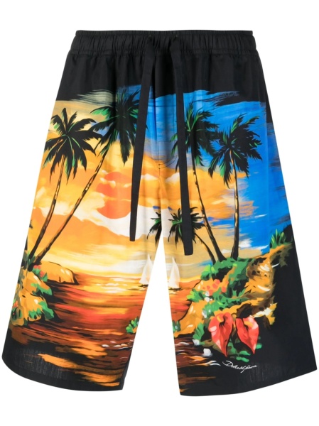 Pantaloni scurti Dolce & Gabbana albastri