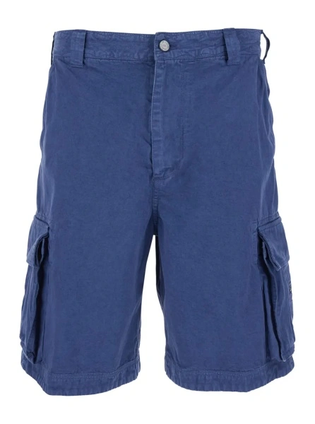 Pantaloni scurti ERL albastri din bumbac