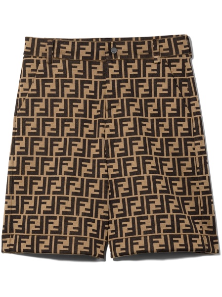 Pantaloni scurti Fendi maro