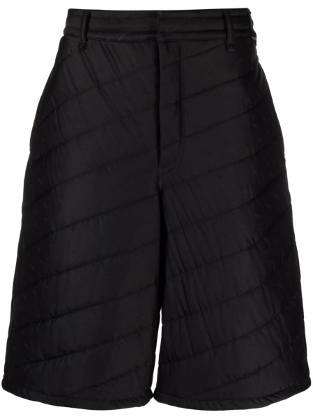 Pantaloni scurti Fendi negri din matase