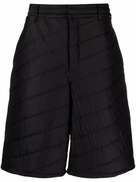 Pantaloni scurti Fendi negri din matase