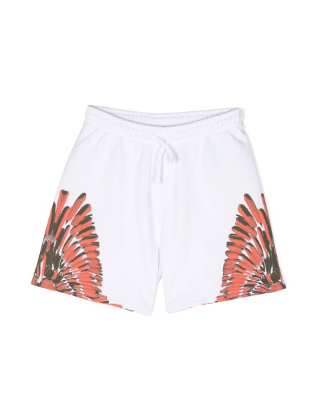 Pantaloni scurti Marcelo Burlon albi din bumbac