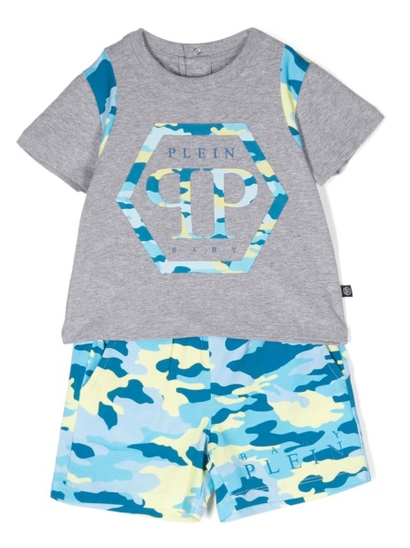 Pantaloni scurti Philipp Plein albastri