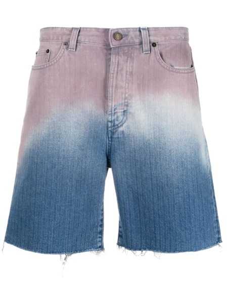 Pantaloni scurti Saint Laurent albastri