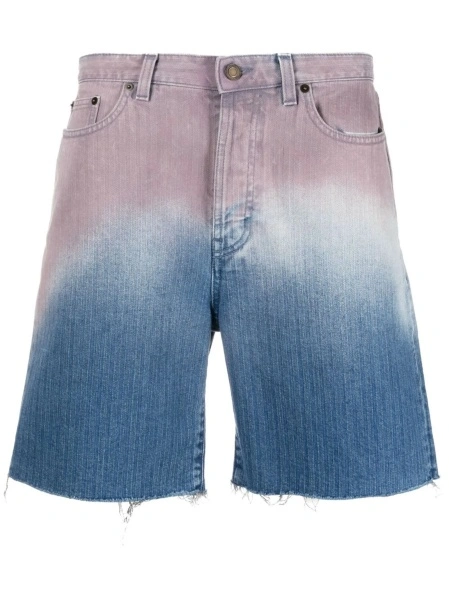 Pantaloni scurti Saint Laurent albastri