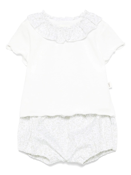Pantaloni scurti TEDDY & MINOU albi