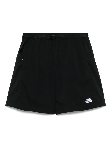 Pantaloni scurti The North Face negri din nylon si elastan