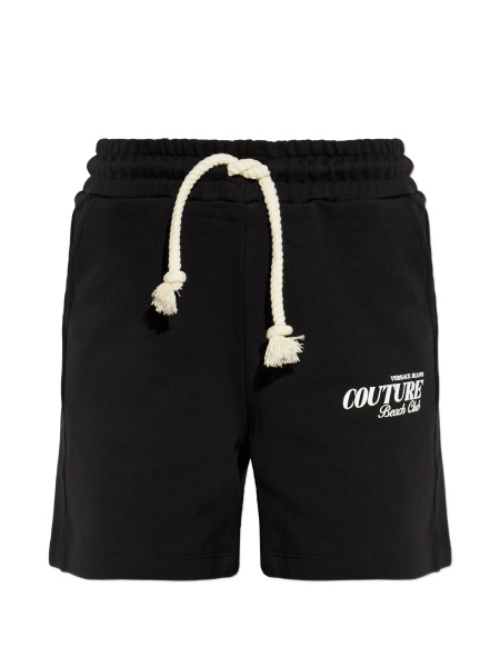 Pantaloni scurti Versace Jeans Couture negri