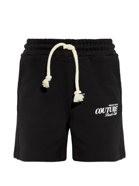 Pantaloni scurti Versace Jeans Couture negri