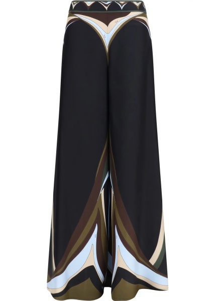 Pantaloni Silk printed palazzo Pants
