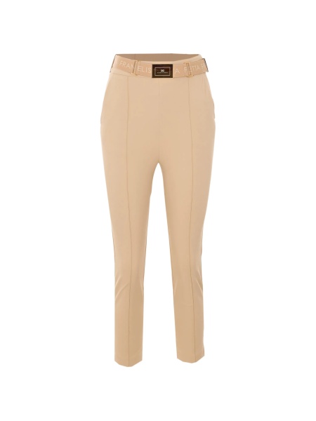 Pantaloni slim fit Elisabetta Franchi neutri