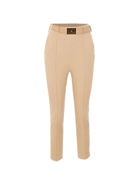 Pantaloni slim fit Elisabetta Franchi neutri