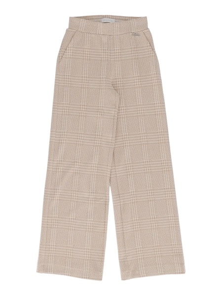 Pantaloni Soft houndstooth trousers