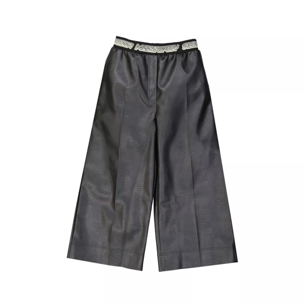 Pantaloni Stella Mccartney Cropped Leather Effect Pants