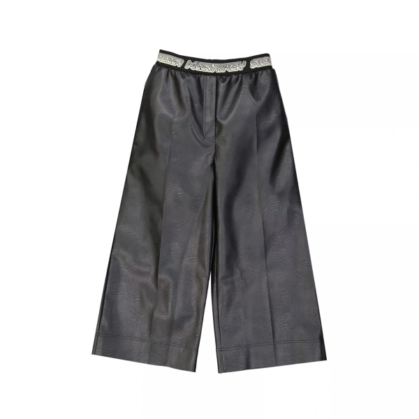 Pantaloni Stella Mccartney Cropped Leather Effect Pants