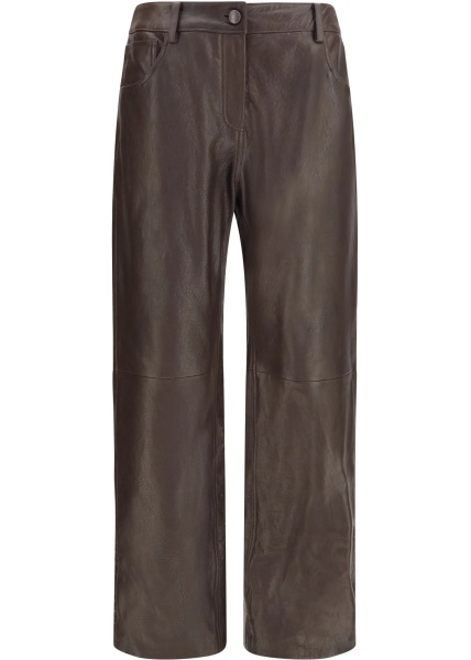 Pantaloni Straight-leg leather Pants